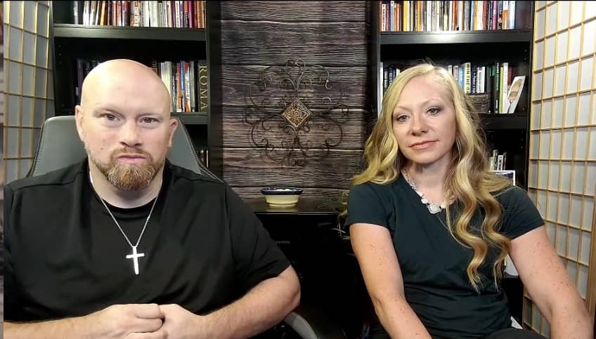 Jenn and Jeff Peterson on a live session