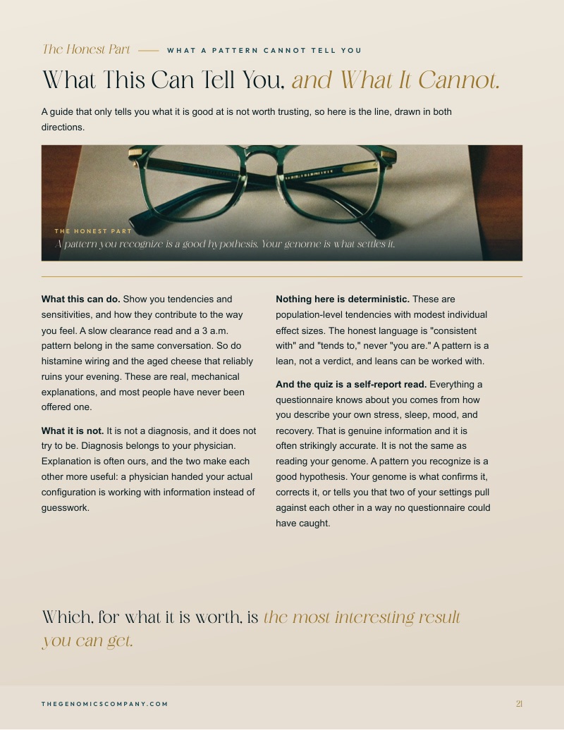 A page from the field guide: what a pattern cannot tell you